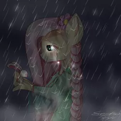 Size: 1024x1024 | Tagged: angel bunny, anthro, artist:sophiaarts, derpibooru import, fluttershy, safe