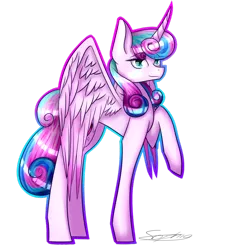 Size: 1024x1024 | Tagged: artist:sophiaarts, derpibooru import, older, princess flurry heart, safe, solo, spoiler:s06