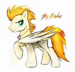 Size: 910x878 | Tagged: safe, artist:carueniiju, derpibooru import, oc, oc:big brawler, unofficial characters only, pegasus, pony, male, solo, stallion