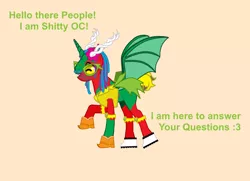 Size: 900x650 | Tagged: artist:redmagepony, ask the shitty oc, derpibooru import, oc, oc:shitty oc, pony creator, safe, solo, text, unofficial characters only