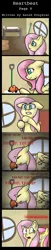 Size: 539x2630 | Tagged: semi-grimdark, artist:meownimator, derpibooru import, fluttershy, fox, pegasus, pony, comic:heartbeat, comic, crying, death, duality, euthanasia, needle, shed, shovel