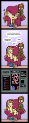 Size: 675x2868 | Tagged: 666, artist:toonbat, button mash, comic, derpibooru import, final boss, nintendo entertainment system, oc, oc:cream heart, safe, tetris, the legend of zelda, video game, zelda ii: the adventure of link