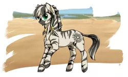 Size: 4611x2798 | Tagged: abstract background, artist:lunebat, derpibooru import, desert, gift art, male, oc, oc:patrick poe, safe, solo, stripes, unofficial characters only, zebra