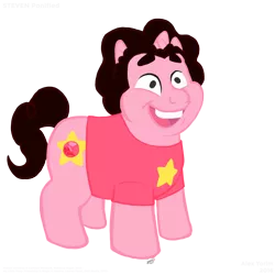 Size: 1280x1280 | Tagged: safe, artist:alexyorim, derpibooru import, ponified, crossover, solo, steven quartz universe, steven universe