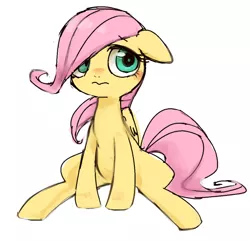 Size: 532x512 | Tagged: artist:kei05, blushing, cute, derpibooru import, filly, fluttershy, safe, simple background, solo