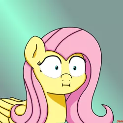 Size: 2001x2001 | Tagged: artist:ljdamz1119, derpibooru import, face, facial expressions, faic, fluttershy, :i, make new friends but keep discord, meep, safe, solo, we bought two cakes