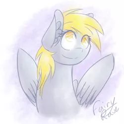 Size: 960x960 | Tagged: safe, artist:fairyrave, derpibooru import, derpy hooves, pegasus, pony, female, mare, solo