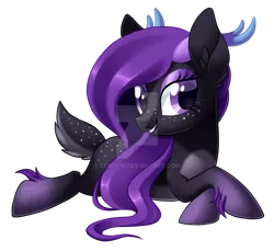 Size: 1024x938 | Tagged: artist:centchi, deer pony, derpibooru import, freckles, oc, oc:nova, original species, safe, solo, unofficial characters only, watermark