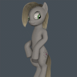 Size: 600x600 | Tagged: safe, artist:aresye, artist:navybrony, derpibooru import, oc, oc:theia, unofficial characters only, pony, semi-anthro, 3d, 3d model, animated, autodesk maya, bipedal, model, not sfm