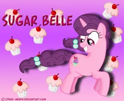 Size: 900x729 | Tagged: artist:cyber-murph, caption, derpibooru import, safe, solo, sugar belle, the cutie map