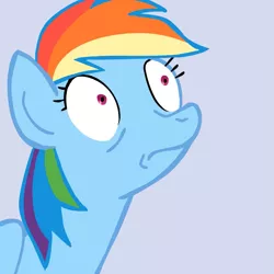 Size: 945x945 | Tagged: derpibooru import, imageboard, rainbow dash, reaction image, safe, solo