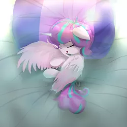 Size: 1024x1024 | Tagged: artist:nihithebrony, cute, derpibooru import, flurrybetes, pillow, princess flurry heart, safe, sleeping, solo, spoiler:s06