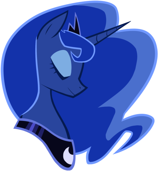 Size: 1280x1387 | Tagged: safe, artist:lexivine, derpibooru import, princess luna, alicorn, pony, bust, eyes closed, female, mare, portrait, profile, simple background, solo, transparent background