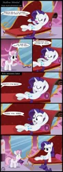 Size: 1459x3985 | Tagged: artist:toxic-mario, carousel boutique, comic, derpibooru import, food, marshmallow, rarity, safe, sweetie belle