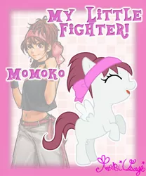 Size: 815x980 | Tagged: artist:kari-usagi, derpibooru import, king of fighters, momoko, my little fighter, ponified, safe, snk