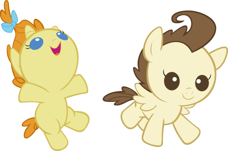 Size: 2250x1488 | Tagged: safe, artist:bluetech, derpibooru import, pound cake, pumpkin cake, pegasus, pony, unicorn, the one where pinkie pie knows, .svg available, baby, baby pony, brother and sister, cake twins, colt, duo, filly, happy, simple background, smiling, transparent background, twins, vector