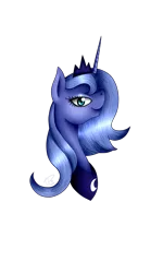 Size: 1232x2048 | Tagged: artist:minelvi, derpibooru import, portrait, princess luna, s1 luna, safe, simple background, solo, transparent background