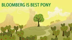 Size: 1280x720 | Tagged: safe, derpibooru import, screencap, bloomberg, over a barrel, apple orchard, apple tree, best pony, no pony, orchard, scenery, tree