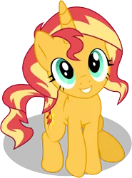 Size: 3720x5040 | Tagged: safe, artist:mewtwo-ex, artist:pencils, derpibooru import, sunset shimmer, pony, unicorn, .ai available, absurd resolution, cute, shimmerbetes, simple background, solo, transparent background, vector