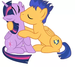 Size: 903x813 | Tagged: safe, artist:brony-commentator, derpibooru import, flash sentry, twilight sparkle, twilight sparkle (alicorn), alicorn, pony, female, flashlight, kissing, love, male, mare, my little pony, neck, romance, romantic, shipping, sitting, straight