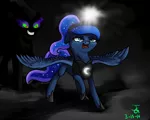 Size: 1000x800 | Tagged: artist:joan-grace, derpibooru import, king sombra, magic, princess luna, safe