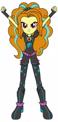 Size: 612x1280 | Tagged: safe, artist:blondenobody, artist:givralix, derpibooru import, adagio dazzle, equestria girls, rainbow rocks, alternate costumes, boots, clothes, deckers, description is relevant, gloves, saints row, saints row the third, solo, the syndicate