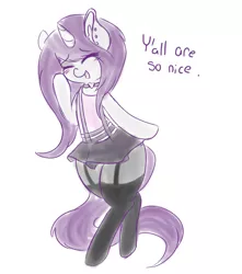 Size: 1280x1450 | Tagged: suggestive, artist:wickedsilly, derpibooru import, oc, oc:wicked silly, unofficial characters only, pony, unicorn, bipedal, clothes, female, garter belt, solo, solo female, stockings