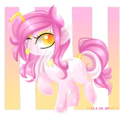 Size: 1024x948 | Tagged: safe, artist:sallylapone, derpibooru import, oc, oc:fizzy straws, unofficial characters only, original species, soda pony, solo, tongue out