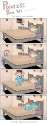 Size: 2112x5529 | Tagged: dead source, safe, artist:jittery-the-dragon, derpibooru import, rainbow dash, human, bed, behaving like a cat, comic, cute, dashabetes, facesitting, female, female on male, female on top, human male, kneading, male, night, on top, pointless pony tips, pony pet, sleeping, straight