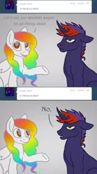 Size: 700x1248 | Tagged: artist:aisu-isme, ask the creepy ponies, derpibooru import, oc, oc:artbeat, oc:candle wicked, safe, unofficial characters only