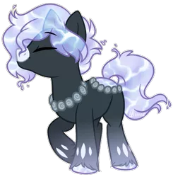 Size: 772x788 | Tagged: safe, artist:spacechickennerd, derpibooru import, oc, oc:midnight ripple, unofficial characters only, original species, pond pony, rule 63, solo, unshorn fetlocks