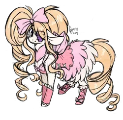 Size: 432x423 | Tagged: artist:tenebristayga, derpibooru import, japanese, kill la kill, nui harime, ponified, safe, simple background, solo, transparent background