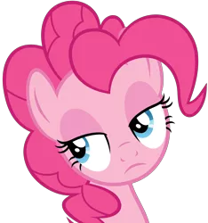 Size: 5086x5430 | Tagged: absurd resolution, artist:slb94, bust, derpibooru import, eyeroll, frown, hearthbreakers, pinkie pie, reaction image, safe, simple background, solo, transparent background, unamused, vector, when she doesn't smile