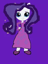 Size: 288x384 | Tagged: artist needed, safe, derpibooru import, rarity, equestria girls, 1000 hours in ms paint, clothes, crappy art, doll, dress, equestria girls minis, japan, ms paint, nightgown, painting, solo, stylistic suck