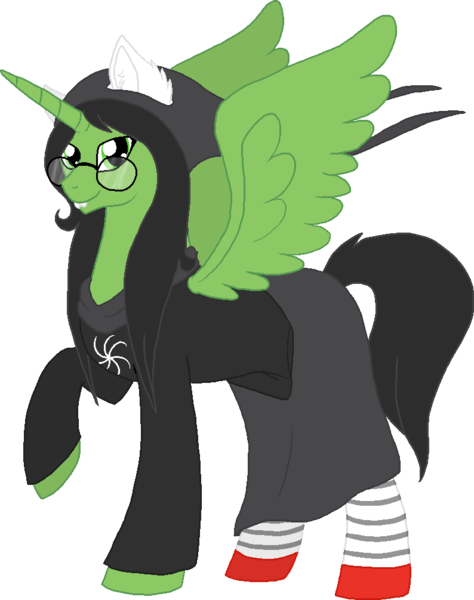 Size: 794x1006 | Tagged: safe, artist:askponyjade, derpibooru import, ponified, alicorn, pony, god tier, hero of space, homestuck, jade harley, witch of space