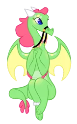 Size: 400x636 | Tagged: artist:queencold, bridle, derpibooru import, dragon, dragoness, dragon oc, oc, oc:lady, reins, safe, simple background, solo, teenaged dragon, transparent background, unofficial characters only