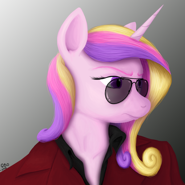 Size: 1000x1000 | Tagged: artist:cubonator, clothes, derpibooru import, princess cadance, safe, solo, sunglasses