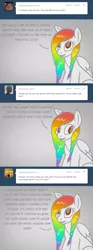 Size: 700x1872 | Tagged: artist:aisu-isme, ask the creepy ponies, derpibooru import, oc, oc:artbeat, rainbow hair, safe, unofficial characters only, wet mane