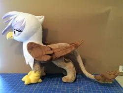 Size: 1024x768 | Tagged: safe, artist:plushpuppy, artist:plushypuppy, derpibooru import, gilda, gryphon, irl, photo, plushie, solo