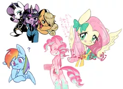 Size: 1893x1367 | Tagged: applejack, artist:ikirunosindo, derpibooru import, fluttershy, looking at you, mane six, pinkie pie, rainbow dash, rarity, safe, twilight sparkle