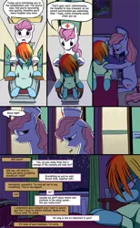 Size: 945x1535 | Tagged: alternate timeline, artist:vistamage, bed, comic, comic:decadence, crystal war timeline, derpibooru import, nurse, rainbow dash, safe