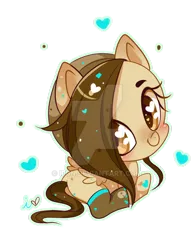 Size: 600x773 | Tagged: safe, artist:ipun, derpibooru import, oc, unofficial characters only, pegasus, pony, chibi, clothes, heart eyes, simple background, socks, solo, transparent background, wingding eyes