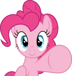 Size: 3789x4000 | Tagged: safe, artist:dashiesparkle, derpibooru import, pinkie pie, earth pony, pony, pinkie pride, .svg available, absurd resolution, boop, looking at you, pinkie the party planner, ponyscape, simple background, solo, transparent background, vector