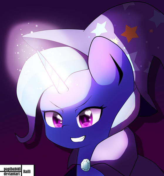 Size: 1043x1119 | Tagged: safe, artist:papibabidi, derpibooru import, trixie, pony, unicorn, female, magic, mare, solo