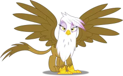 Size: 8083x5000 | Tagged: safe, artist:dashiesparkle, derpibooru import, edit, vector edit, gilda, gryphon, the lost treasure of griffonstone, absurd resolution, full body, ponyscape, simple background, solo, .svg available, transparent background, vector