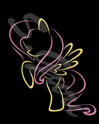 Size: 1456x1826 | Tagged: safe, artist:s.guri, derpibooru import, fluttershy, minimalist, solo, vector, watermark