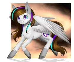 Size: 1694x1436 | Tagged: safe, artist:noodlefreak88, derpibooru import, oc, oc:blitsazalisdash, unofficial characters only, hybrid, pegasus, pony, female, solo, speedpaint, youtuber