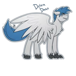 Size: 1000x1000 | Tagged: artist:liefsong, derpibooru import, hippogriff, male, oc, oc:delta dart, safe, solo, unofficial characters only, unshorn fetlocks