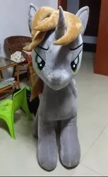Size: 297x486 | Tagged: safe, artist:hutouluosha, derpibooru import, oc, oc:littlepip, unofficial characters only, pony, unicorn, fallout equestria, fanfic, commission, female, horn, irl, mare, photo, plushie, solo