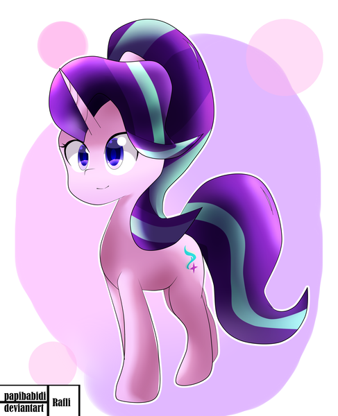 Size: 2191x2701 | Tagged: safe, artist:papibabidi, derpibooru import, starlight glimmer, pony, unicorn, cute, solo